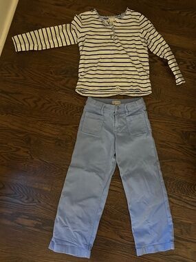 Crew cut matching spring outfit for girls